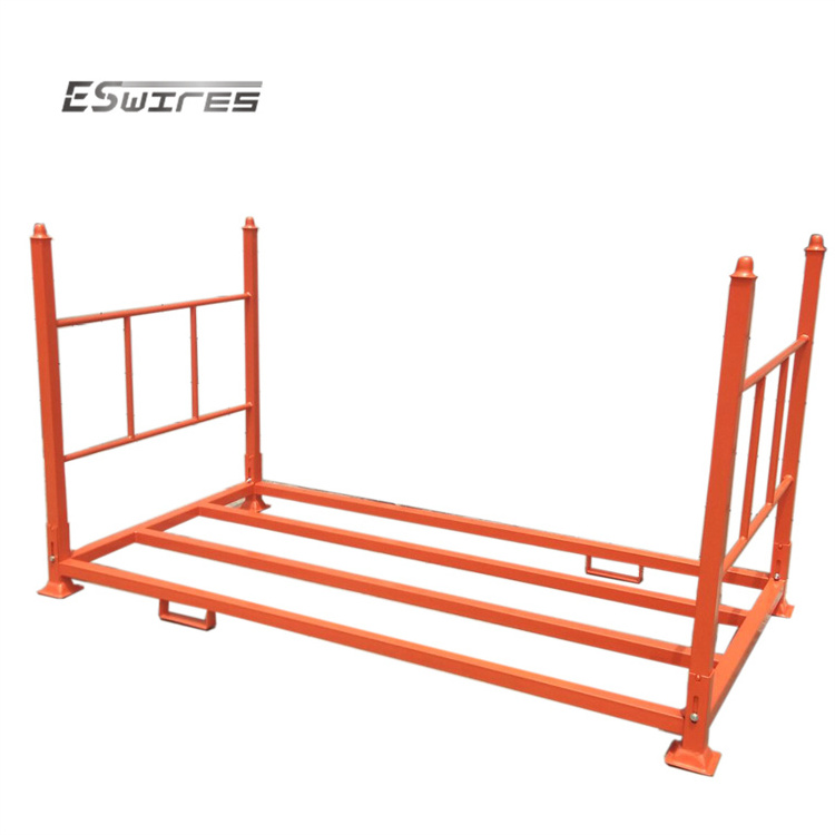 Warehouse Management Collapsible Stacking Pallet Truck Tyre Storage Stillage Warehouse Tire Rack