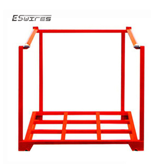 Detachable Nestable Powder Coating Blue Red Green Steel Nestainer Stacking Steel Pallet Rack