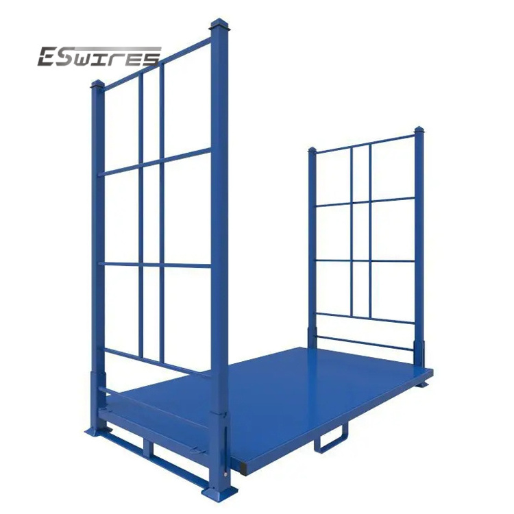 Adjustable powder coated steel pallet tyre rack storage stacking truck tire rack foldable warehouse durable customized tire rack