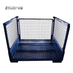 Hot selling good quality logistics center transportation storage collapsible wire steel storage large cage stillage