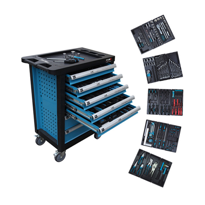 Professional Repairing Tools Heavy Duty Metal Workshop Hardware Tools Set 7 Drawers Storage Cabinet at Factory Market Price