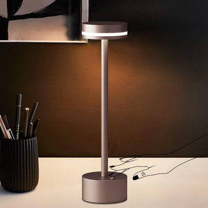 lamp led cordless bedroom living room bedside bar rechargeable lampes de table usb charging table lamp light for home hotel deco