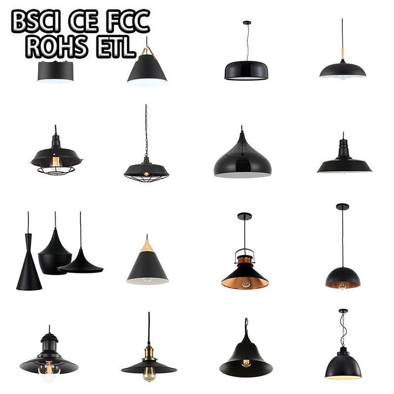 metal Iron Art Retro Industrial Style Pendant Light Simple Nordic Design Pendant Light Kitchen Island Table Pendant Light