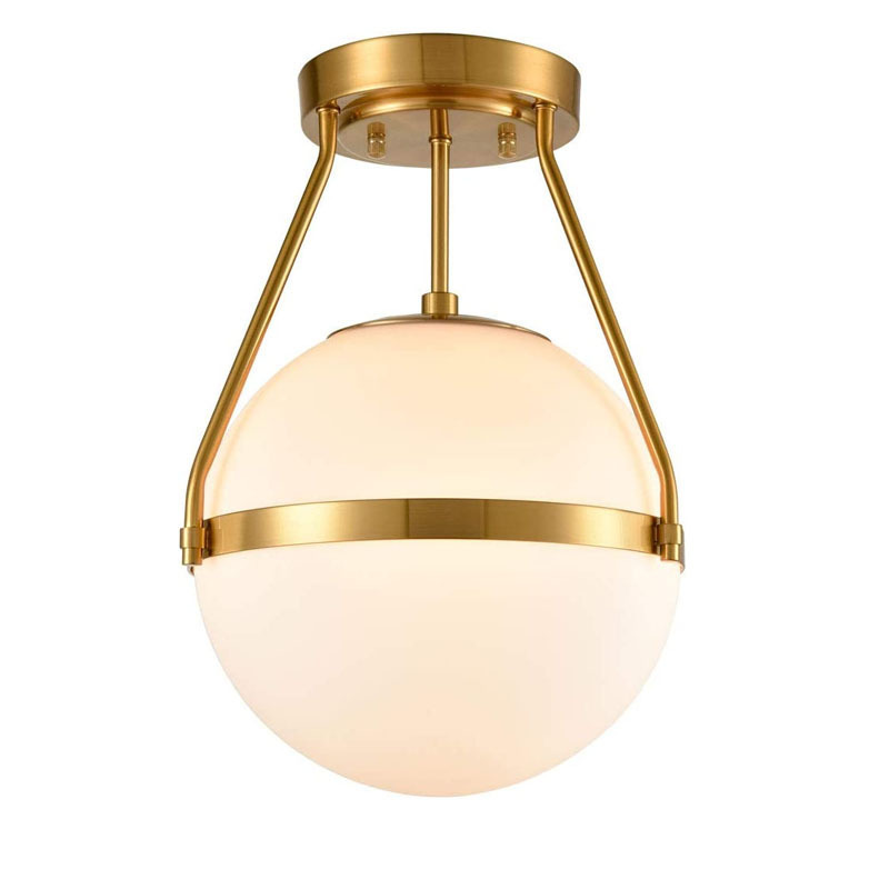 brass 6 light Nordic minimalist bedroom light Ceiling lamp satellite chandelier