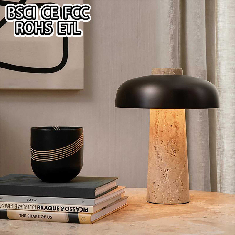 wood Mushroom lamp creative design lighting fixtures led Touch control table light night sleep lamps decorative atmosphere