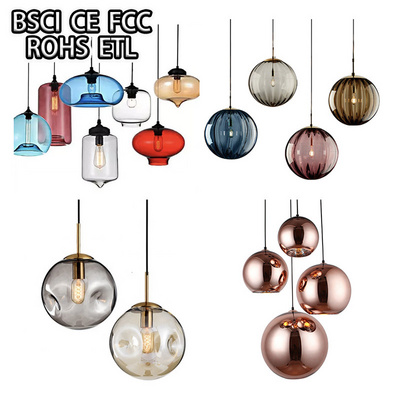 round pendant light modern living room hotel chandelier nordic glass pendant light creative glass ball pendant light