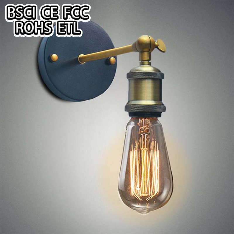 Vintage Retro Industrial Swing Arm Sconce Wall Light Loft Lamp Home Lighting Bedside Lamp