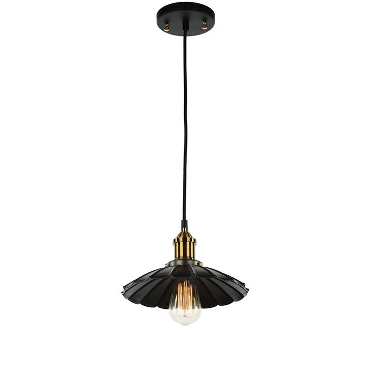 Retro Pendant Light Kitchen Island American style Hanging light Farmhouse Black Barn Hanging Light Fixtures