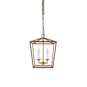 Iron Vintage Lantern 4-light Hallway Entrance Hanging Ceiling  Pendant light for home coffee shop