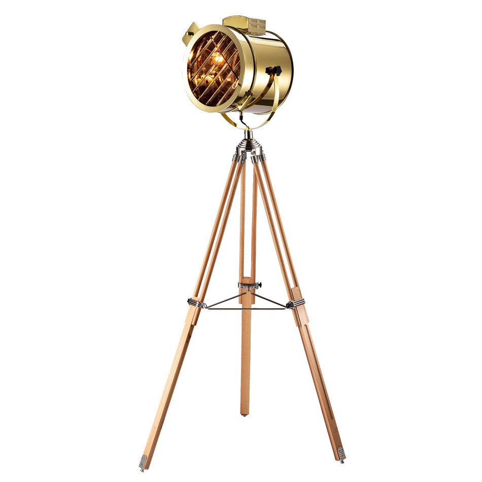 ESPADA Royal Master Searchlight Stainless Steel Tripod Floor Lamp Modern Living room Led Stand Floor Lamp Home Decor Floor Lamp