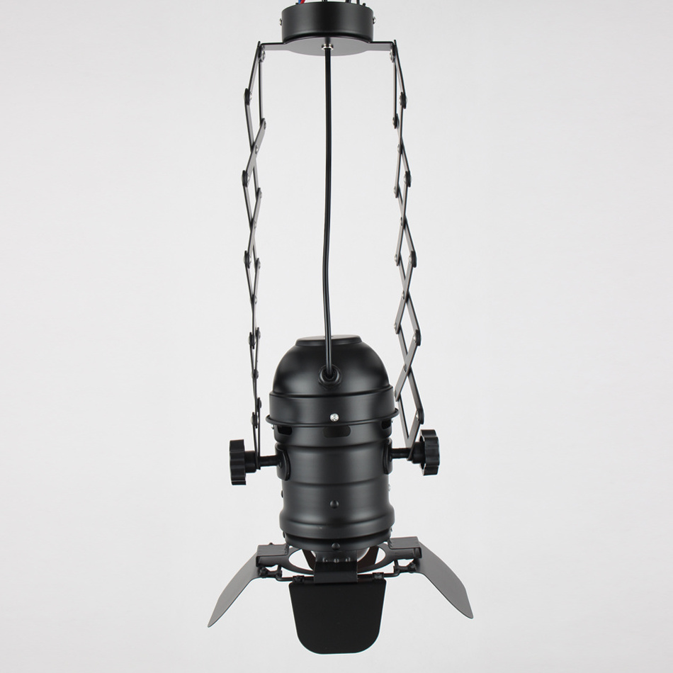 Vintage Loft Spot Light Industrial Pendant Light Black Spotlights Clothes Store Ceiling Lamp