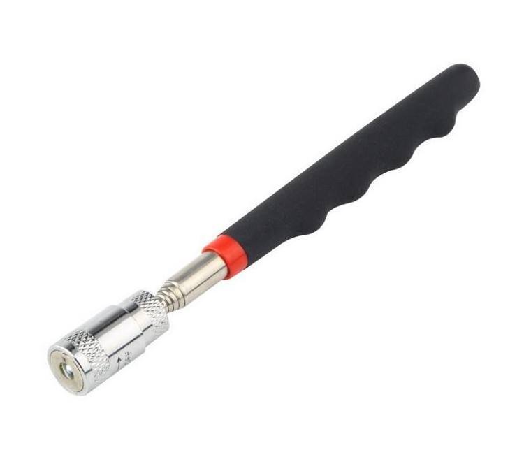 Mini Portable Telescopic Magnetic Magnet Pen Extendable Pickup Rod Stick with Light