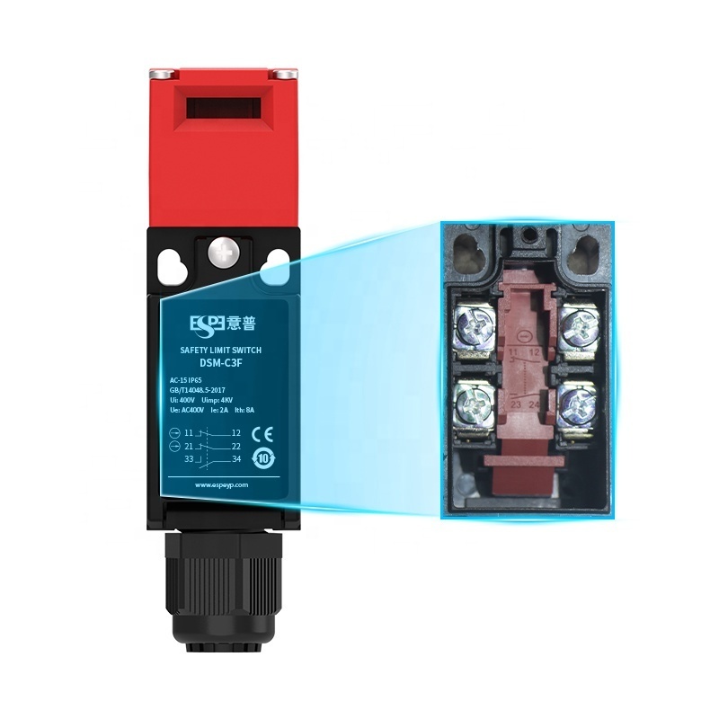 EPM-C0F 1NC/1NO Electromagnetic Lock Safety Door Switch, IP65, AC 400V Rated Operating Vlotages