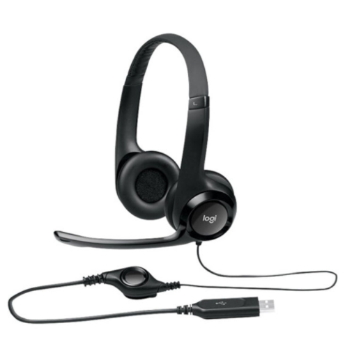 Original For Logitech H390 Wired Computer USB Headset With Noise Reduction and Volume/Mute Control Earphone