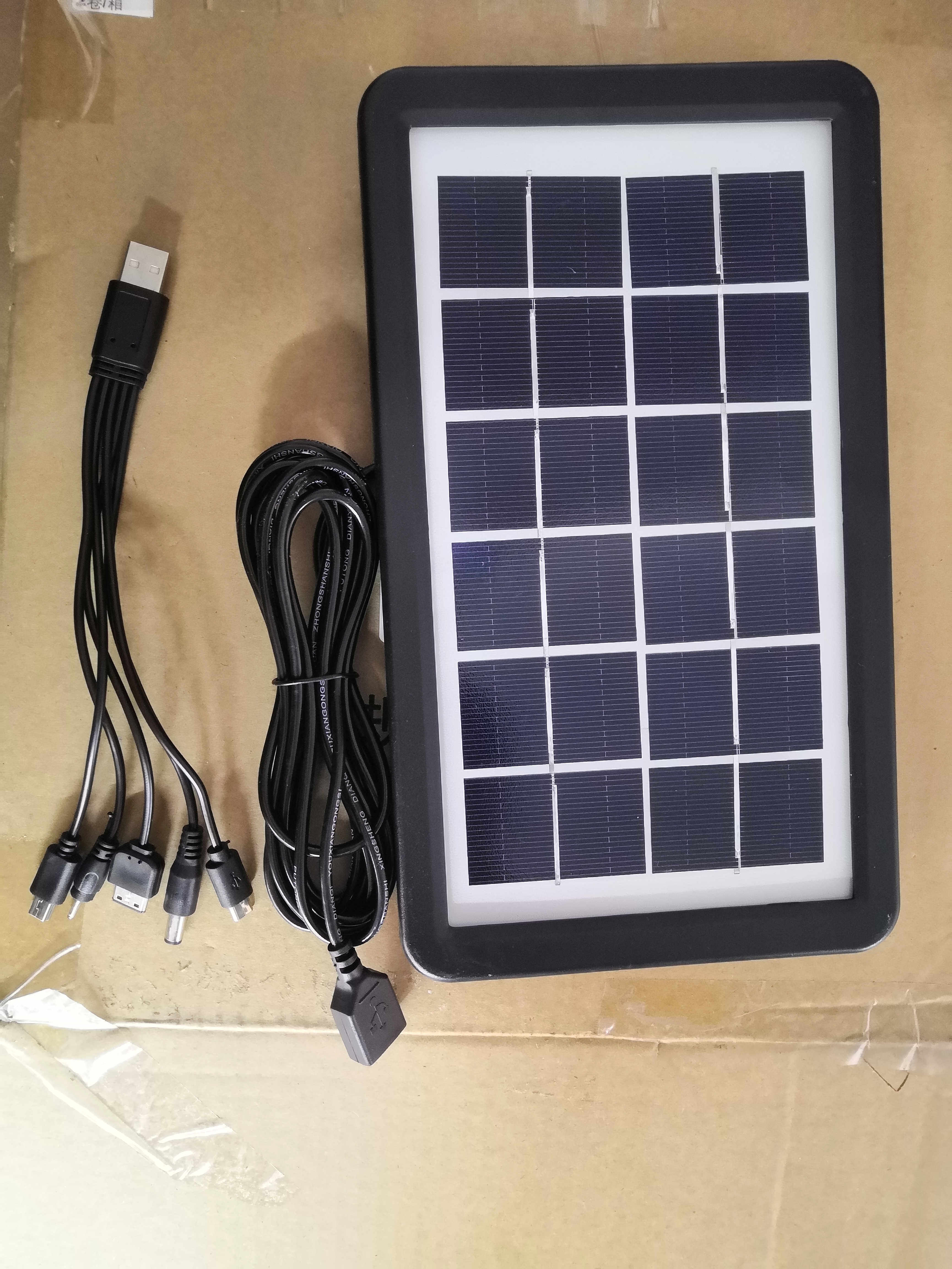 solar phone charger 3W 6V Portable Solar Panel With Usb Direct Charge Mobile Phone