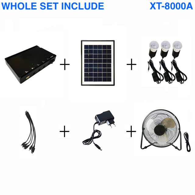 solar battery home mini solar panels energy system kit 10w 30w portable small solar fan lighting  system 10w for home