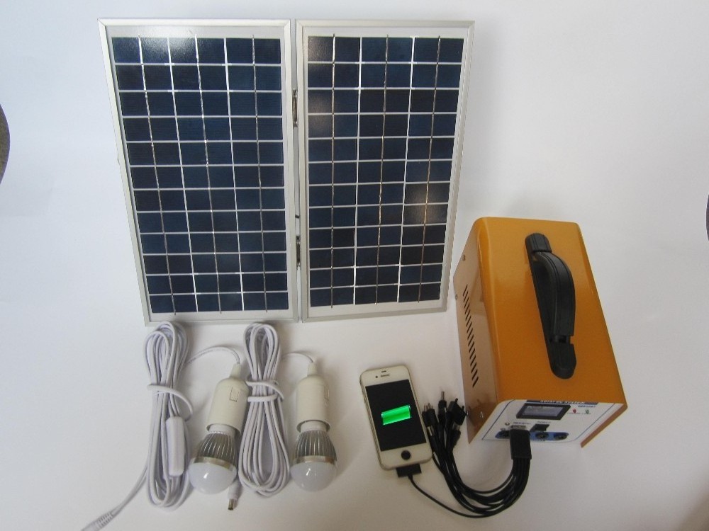 Portable home lighting kit solar energy storage battery system 40w mini power lighting system for home solar emergency light