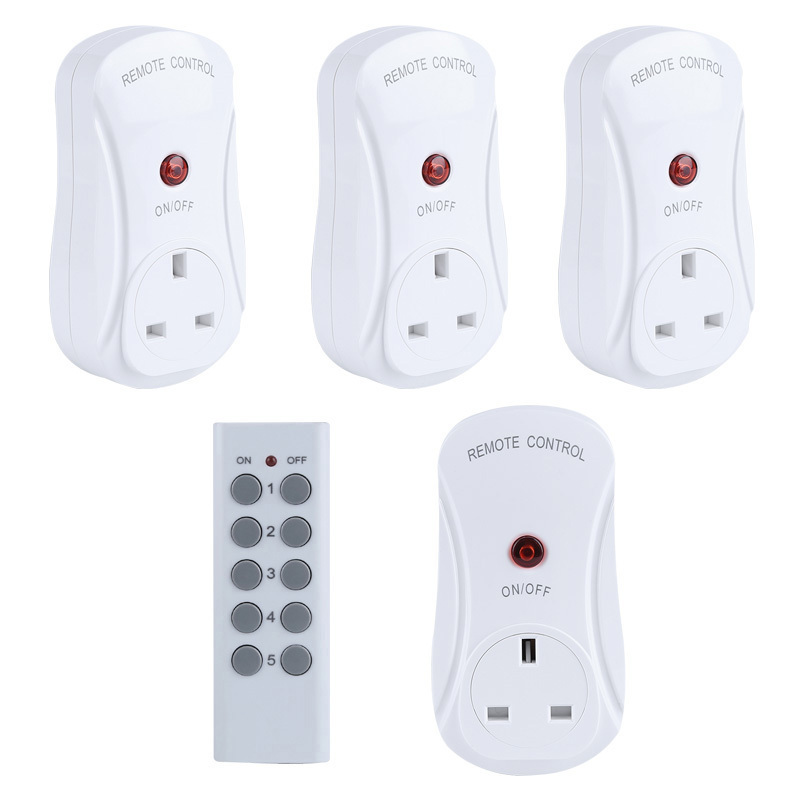 Smart Mini Power UK Plug Socket Remote Control  Switch Long Range 30m Distance