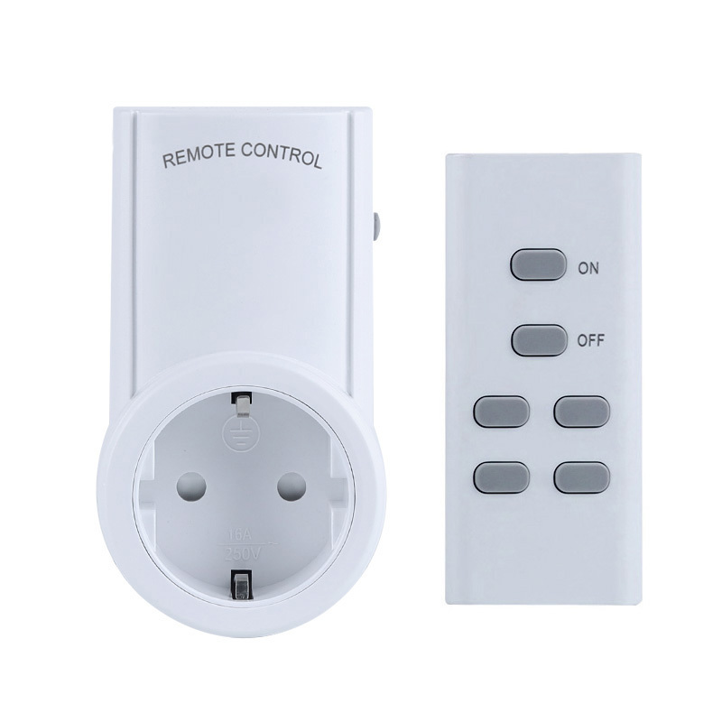 Intelligent Plug RF Wireless Remote Control Outlet European Socket Switch