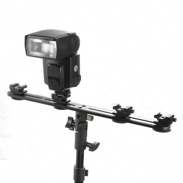 dslr ESPORT 4 Hot Cold Shoe Mount Flash Bracket Umbrella Holder to Light Stand Tripod for dslr camera flash