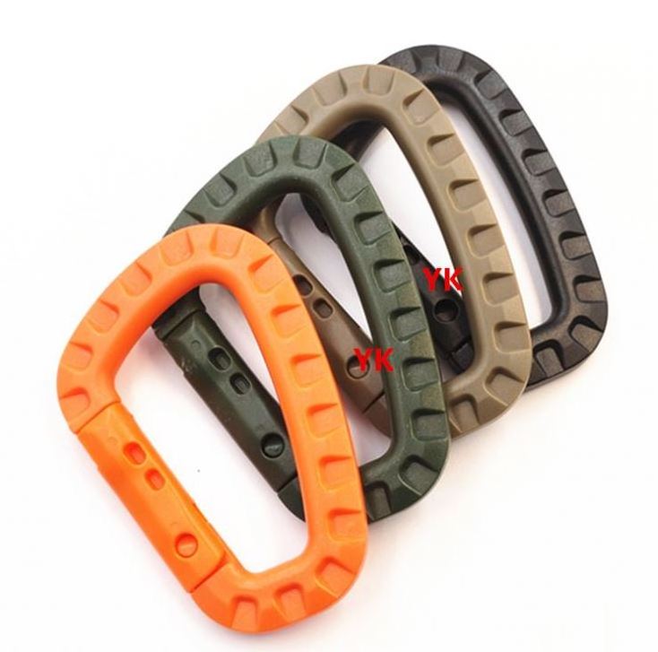 multitool Quick Release Carabiner d shape Plastic Carabiner Clip Outdoor climbing Carabiner Hooks