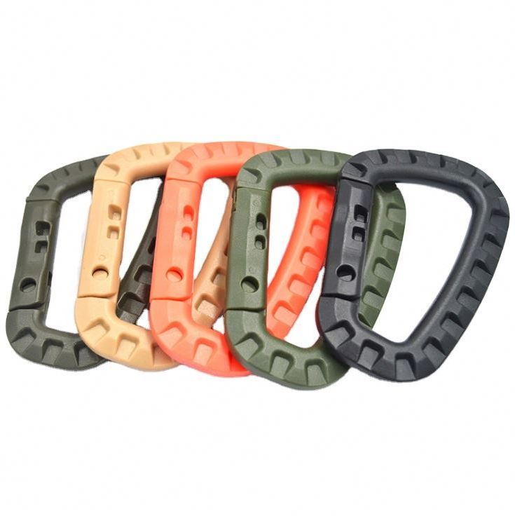 multitool Quick Release Carabiner d shape Plastic Carabiner Clip Outdoor climbing Carabiner Hooks