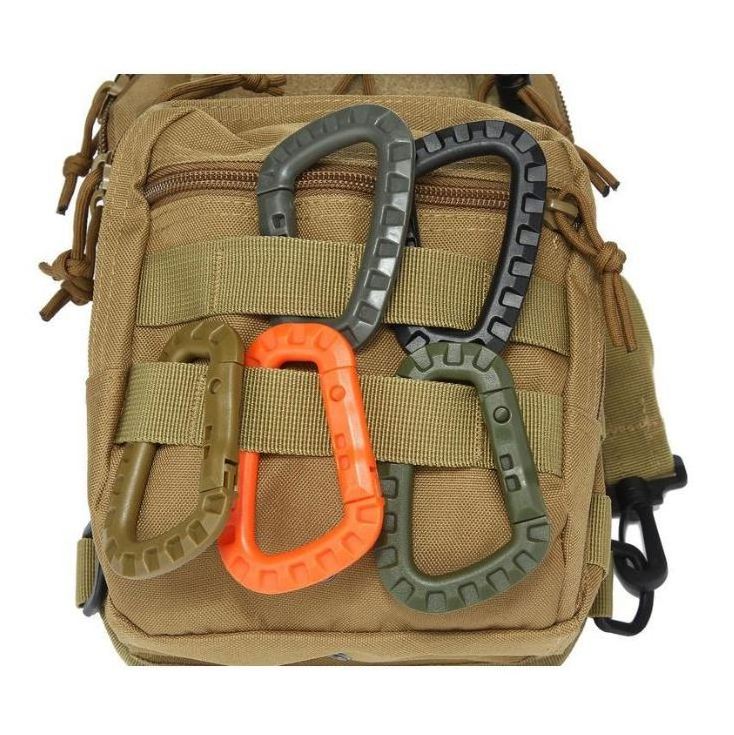 multitool Quick Release Carabiner d shape Plastic Carabiner Clip Outdoor climbing Carabiner Hooks