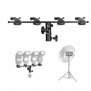 dslr ESPORT 4 Hot Cold Shoe Mount Flash Bracket Umbrella Holder to Light Stand Tripod for dslr camera flash