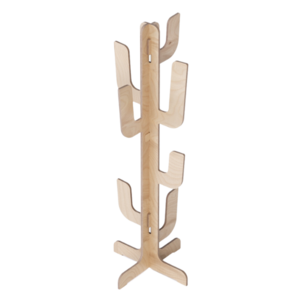 Made in Italy Original Interlocking Wooden Coat Hanger Clothing Display Rack for Wholesale