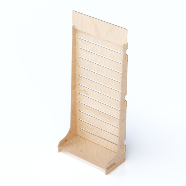 Custom Display Stands 72x165cm Adjustable Shelves Hooks Clothing Toys Wooden Display Rack for Store