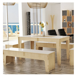 Made in Italy Home Office and Tradeshow Furniture Interlocking Multi Use Woodworking Bench for Design Exhibition