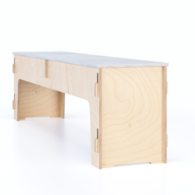 Made in Italy Home Office and Tradeshow Furniture Interlocking Multi Use Woodworking Bench for Design Exhibition