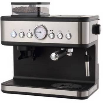 Espresso Coffee and Cappuccino Machine With Built-in Grinder and temperature meter