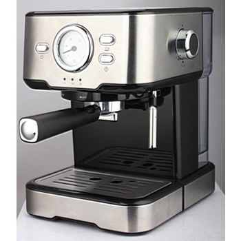 Espresso coffee and cappuccino machine with gauge