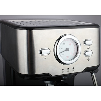 Espresso coffee and cappuccino machine with gauge