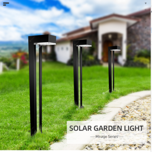 Solar lights outdoor waterproof garden bollard light 100lumens decorated solar lawn light