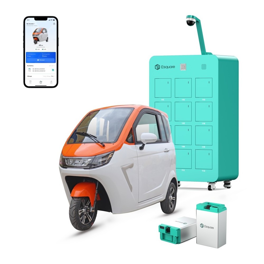 Electric mini Taxi tricycle taxi moto three wheel motorcycle taxi tuk tuk battery swapping station ev