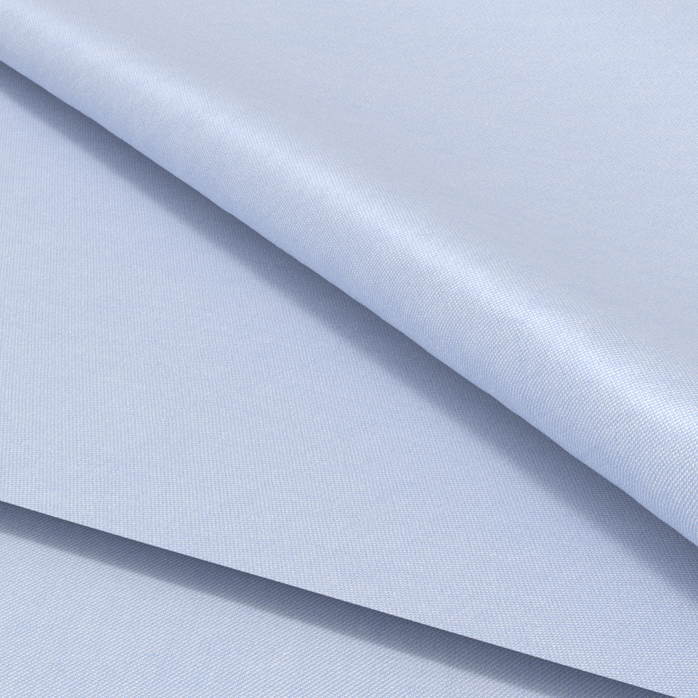 Customization 100/2s 100% Cotton Yarn Dye Twill Woven Solid Blue Shirts Fabric Cotton Fabric