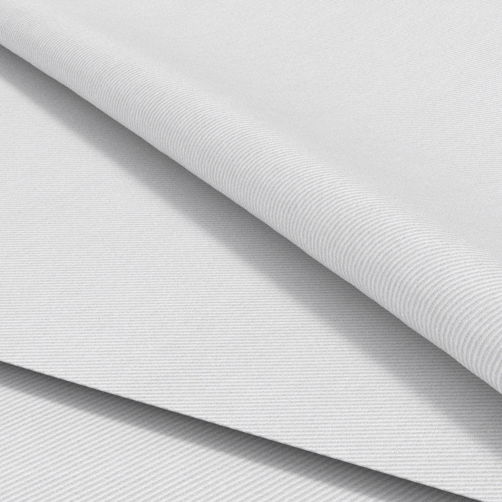 Customization 100/2s 100% Cotton Yarn Dye Dobby Twill Woven Solid White Shirts Fabric Cotton Fabric