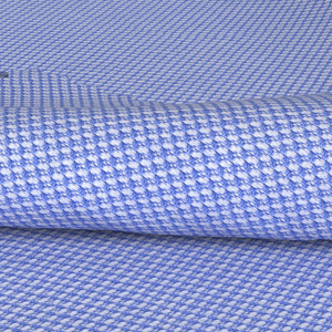 Customization 80/2s 100% Cotton Yarn Dye Dobby Solid Woven Solid Semi Plain Shirts Fabric Cotton Fabric