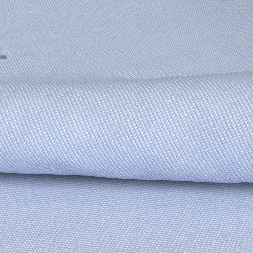 Customization 100/2s 100% Cotton Yarn Dye Twill Woven Solid Blue Shirts Fabric Cotton Fabric