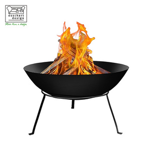 Esschert Design FF114 Patented firepits clean burning fire bowl outdoor fire pit black fire pit bbq grill grate