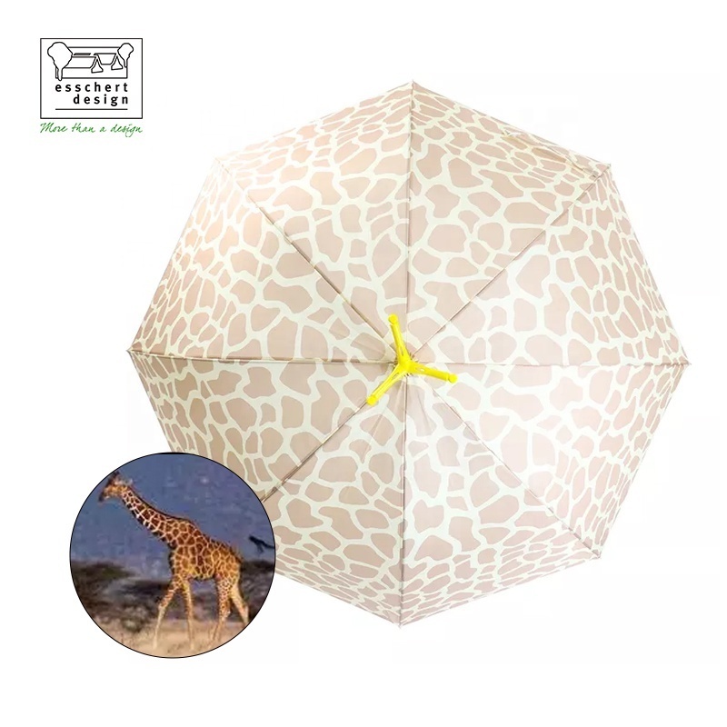 Giraffe head shape umbrella handle straight manufacturer fashion full body small wholesale price large outdoor big umbrella