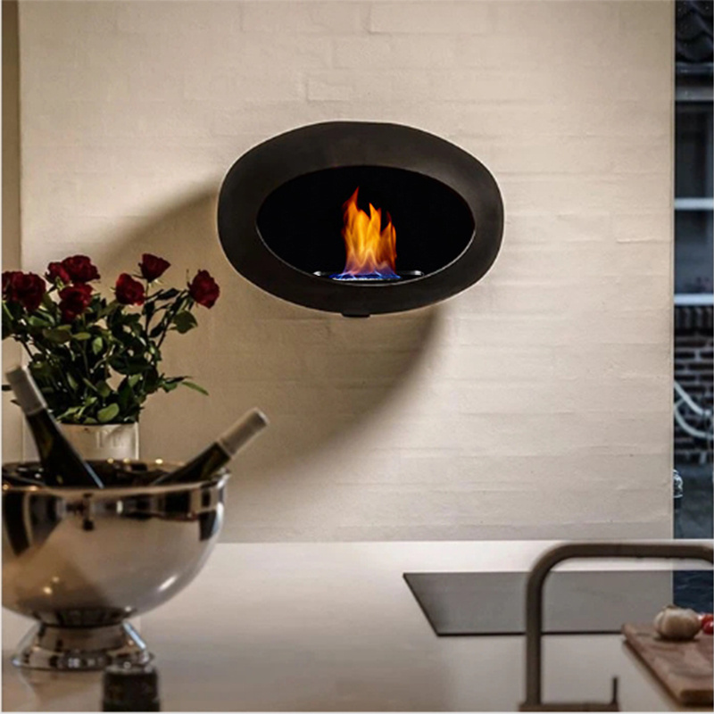 Indoor No chimney Ventless ECO fuel Standing Space Heater Bio Ethanol Fireplace Fire Pit