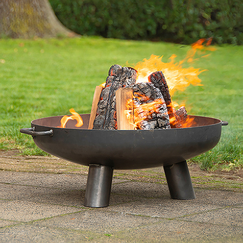 Esschert Design FF241 transnational corporations fire pit chimenea outdoor fire pit bbq 100cm outdoor metal fire pit iron square