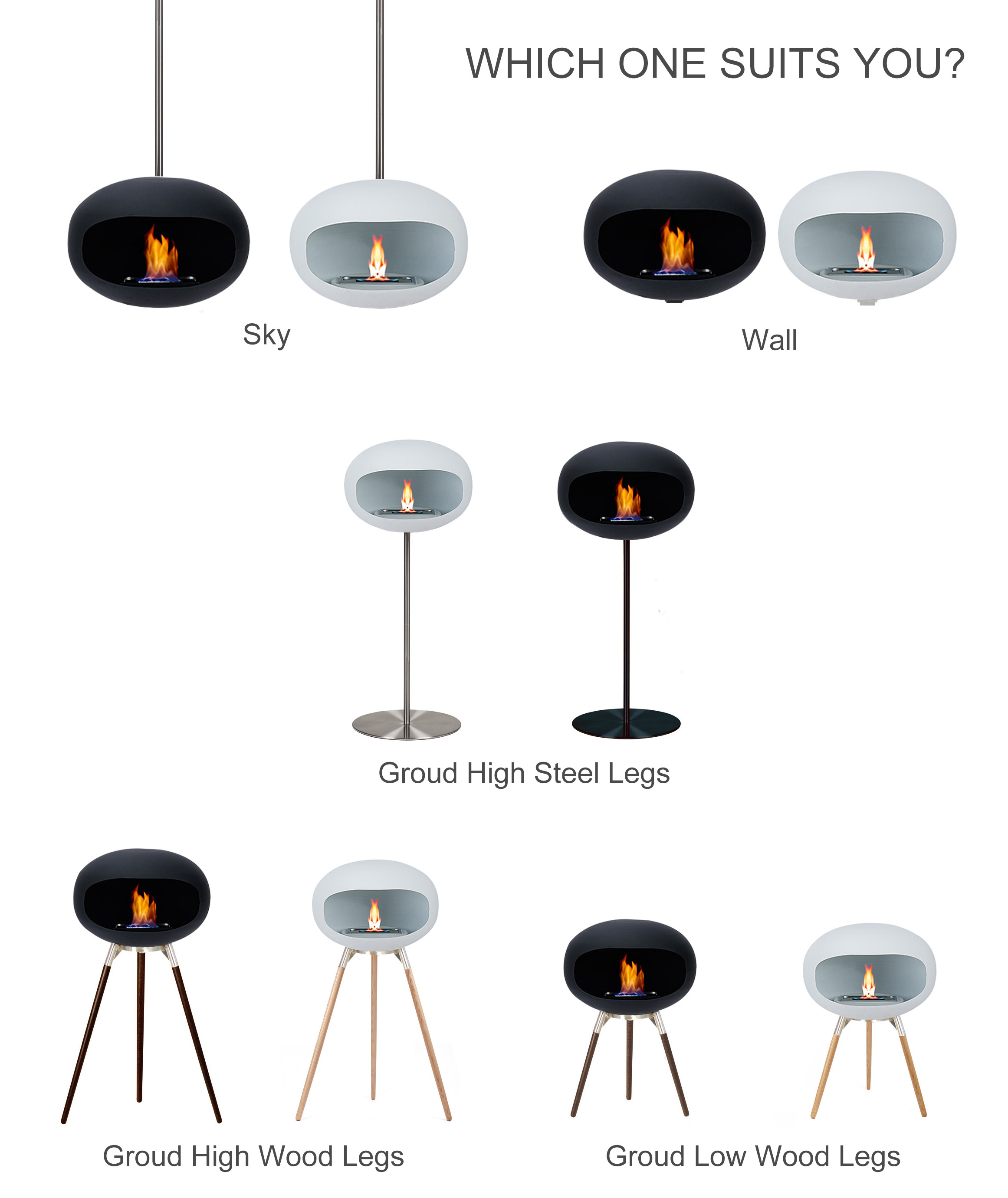 Modern indoor smokeless living room floor Bioethanol Alcohol fireplace ceiling hanging ethanol decorative fireplaces