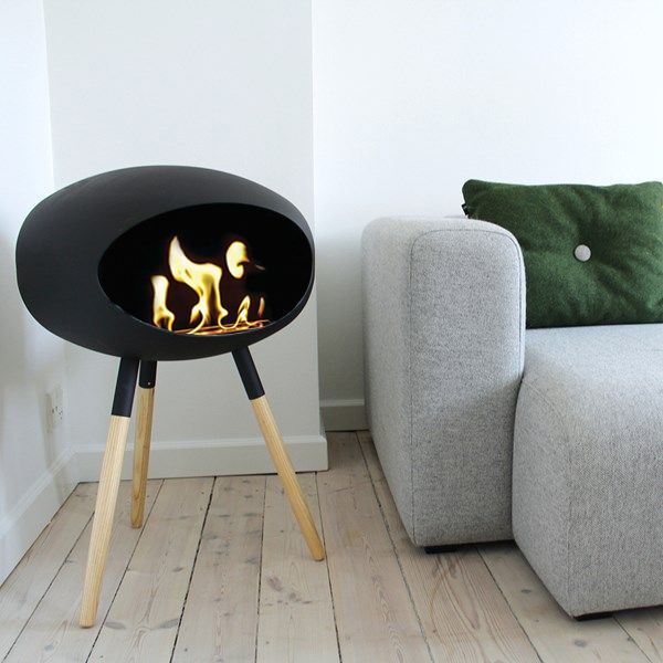 Indoor No chimney Ventless ECO fuel Standing Space Heater Bio Ethanol Fireplace Fire Pit