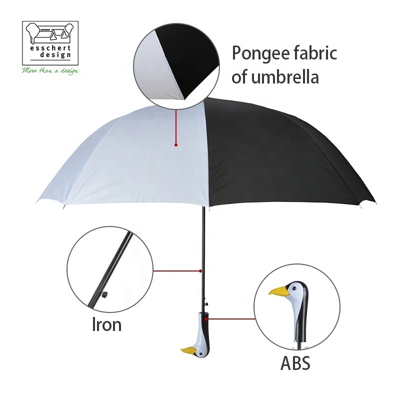 Wholesale Cheap Price Umbrellas Long Straight Funny Penguin Gift Umbrella