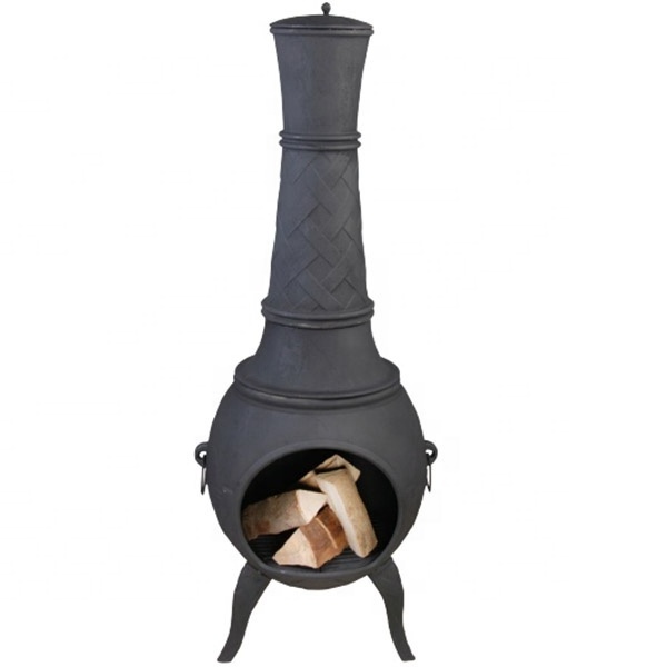 Esschert Design Fashion Style cast iron chimney shape fire pit