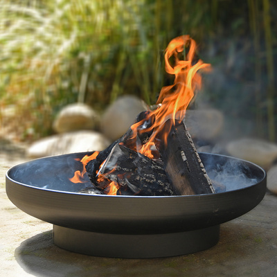 Esschert Design FF478 outdoor fire pit outdoor steel fire pit bowl smokeless wood fire pit